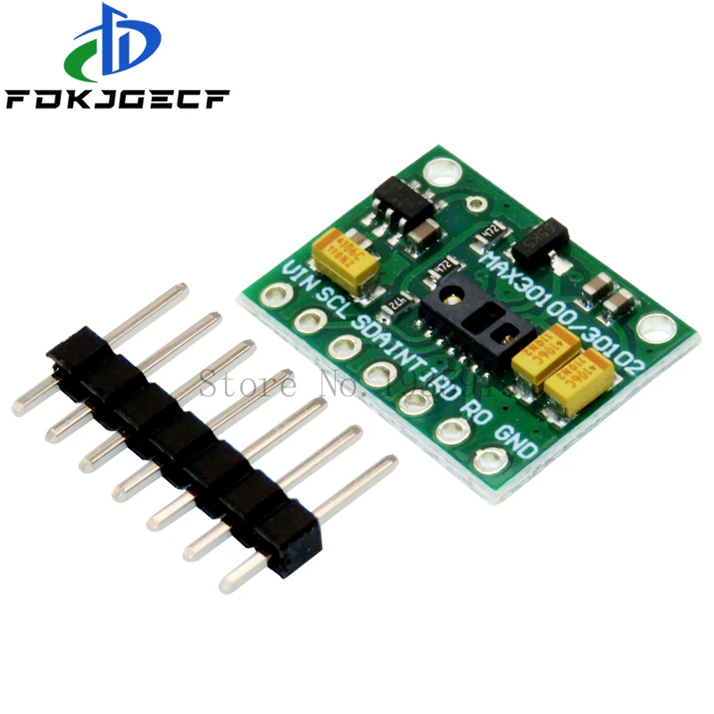 Low Power MAX30102 Heart Rate Pulse Breakout Board For Arduino / Blood Oxygen Sensor Module MAX30100 Pulse Oximeter