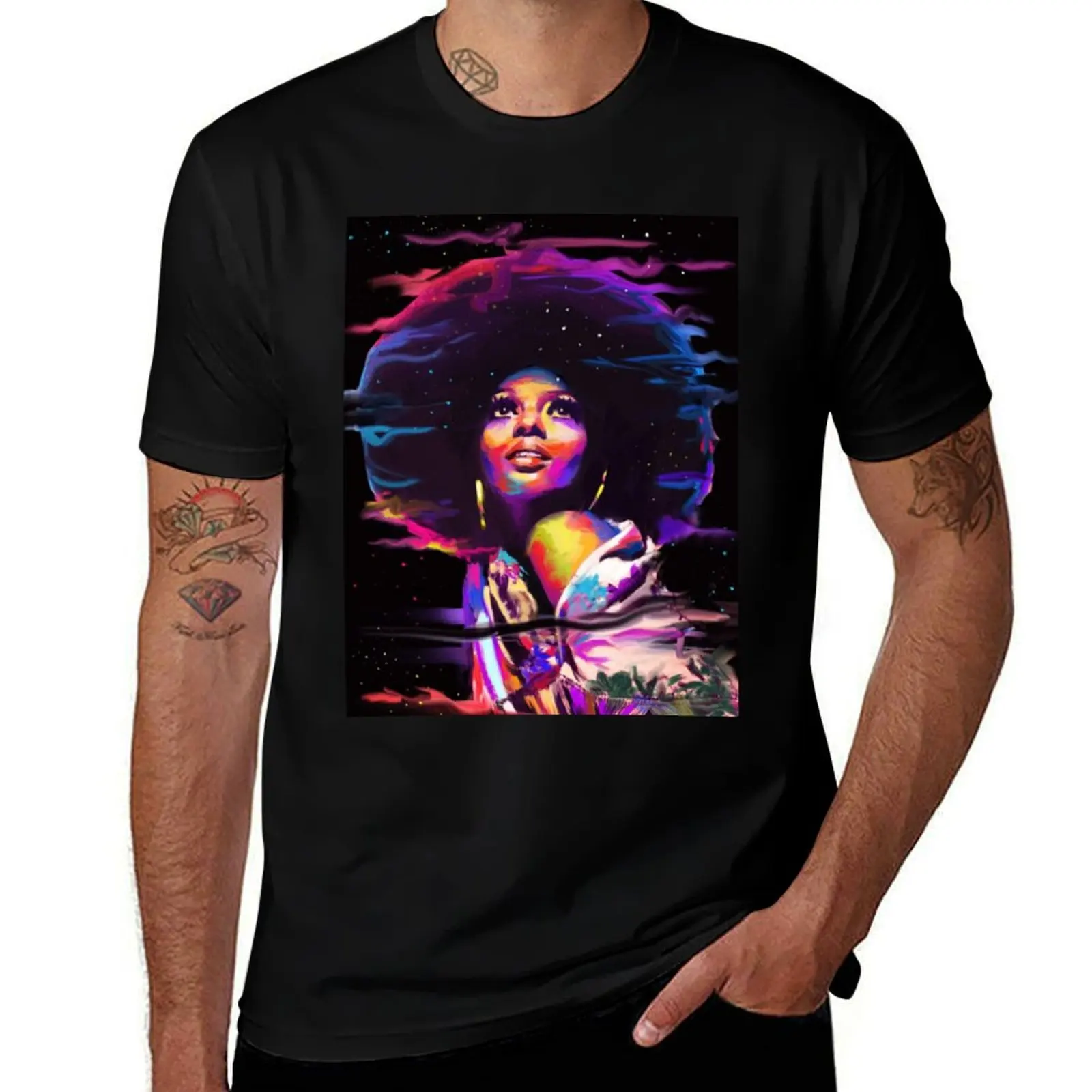 Diana Ross Classic T-Shirt Casual All Match Tee Shirt for Men T-Shirt