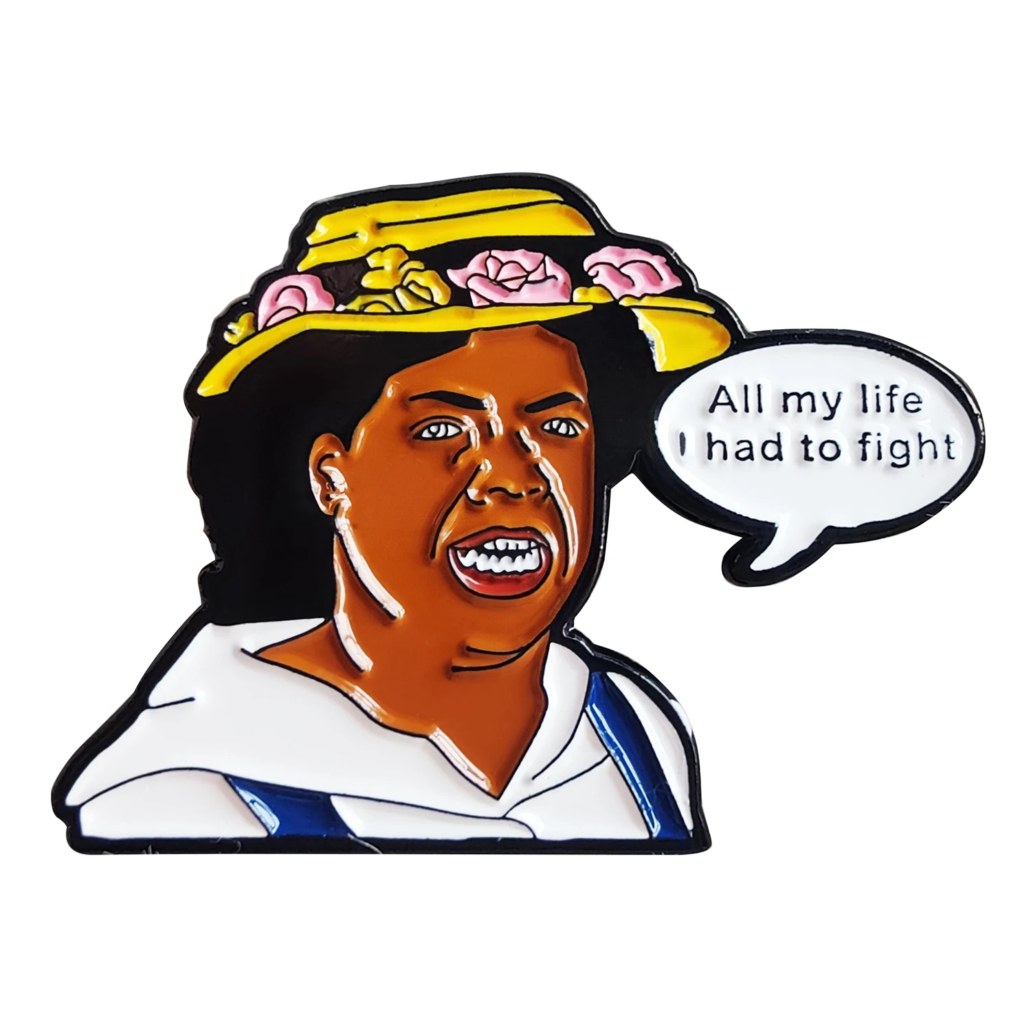 The Color Purple All My Life I Had To Fight Enamel Pin Lapel Brooch Metal Badge Jewelry Accessary