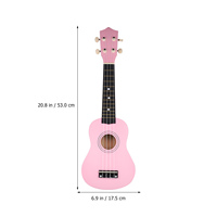 Hawaiian Soprano Ukulele 21 Inch for Kids Adults Beginners Lightweight Professional Crafted Musical Instrument Smooth Body