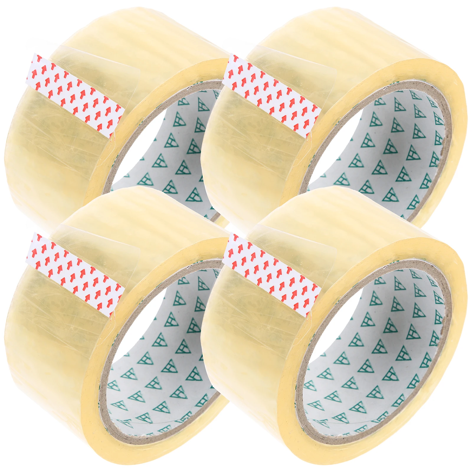 4 Rolls Transparent Sealing Tape for Moving Boxes Wide Packing Refills Shipping Packaging Clear Tape Box Tapes High Viscosity
