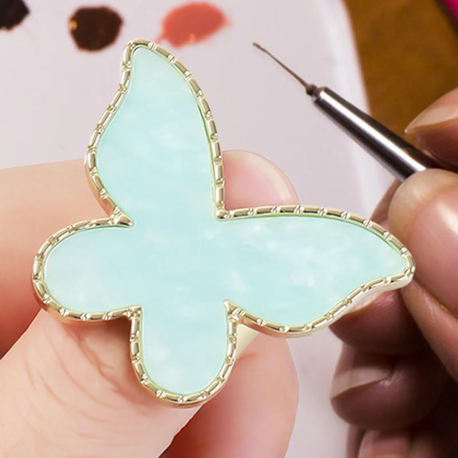 Anelli per tavolozza di miscelazione per nail art per smalto gel - Set creativo di design per unghie fai-da-te