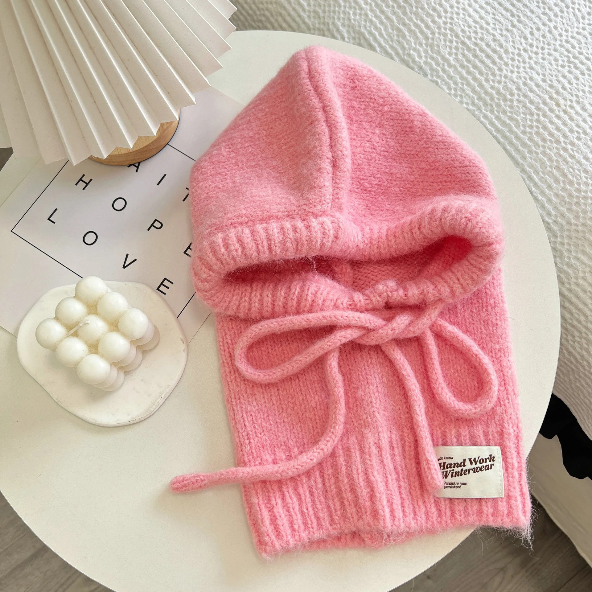 Gestrickte Mützen, Mütze für Männer und Frauen, Winter, warm, Unisex, mit Kapuze, Halsband, Schal, Mütze, Skimütze, kalte Hüte, Sturmhaube, Mützen, Motorhaube – Detail 17