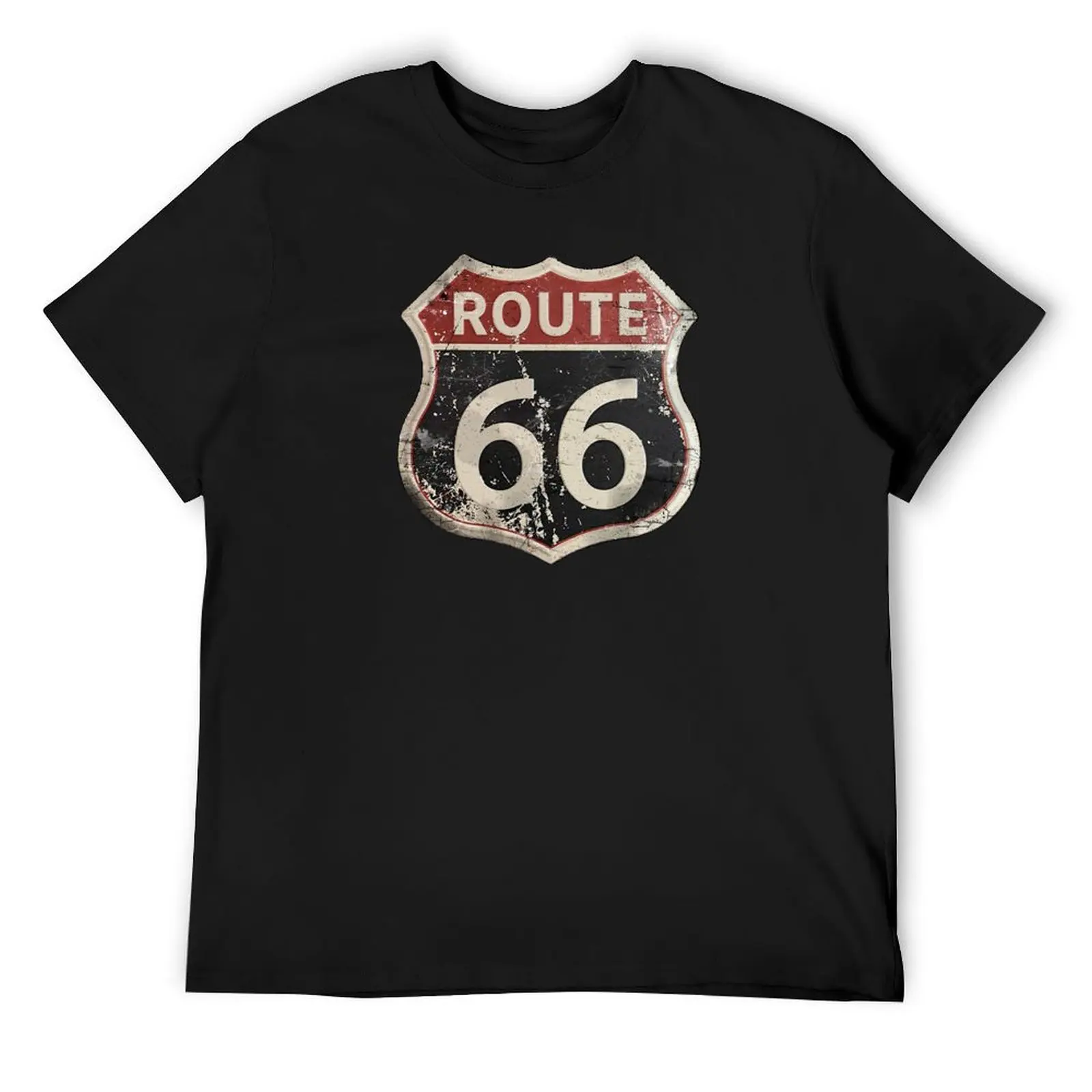 Route 66 vintage sign T-Shirt anime tshirt graphics mens tall t shirts