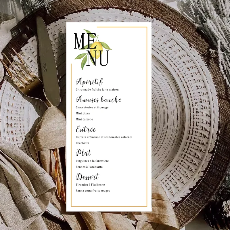 customized christening menu,black, green yellow christening menu Cards, exquisite menu for wedding, shower, dinner, brunch 85pcs