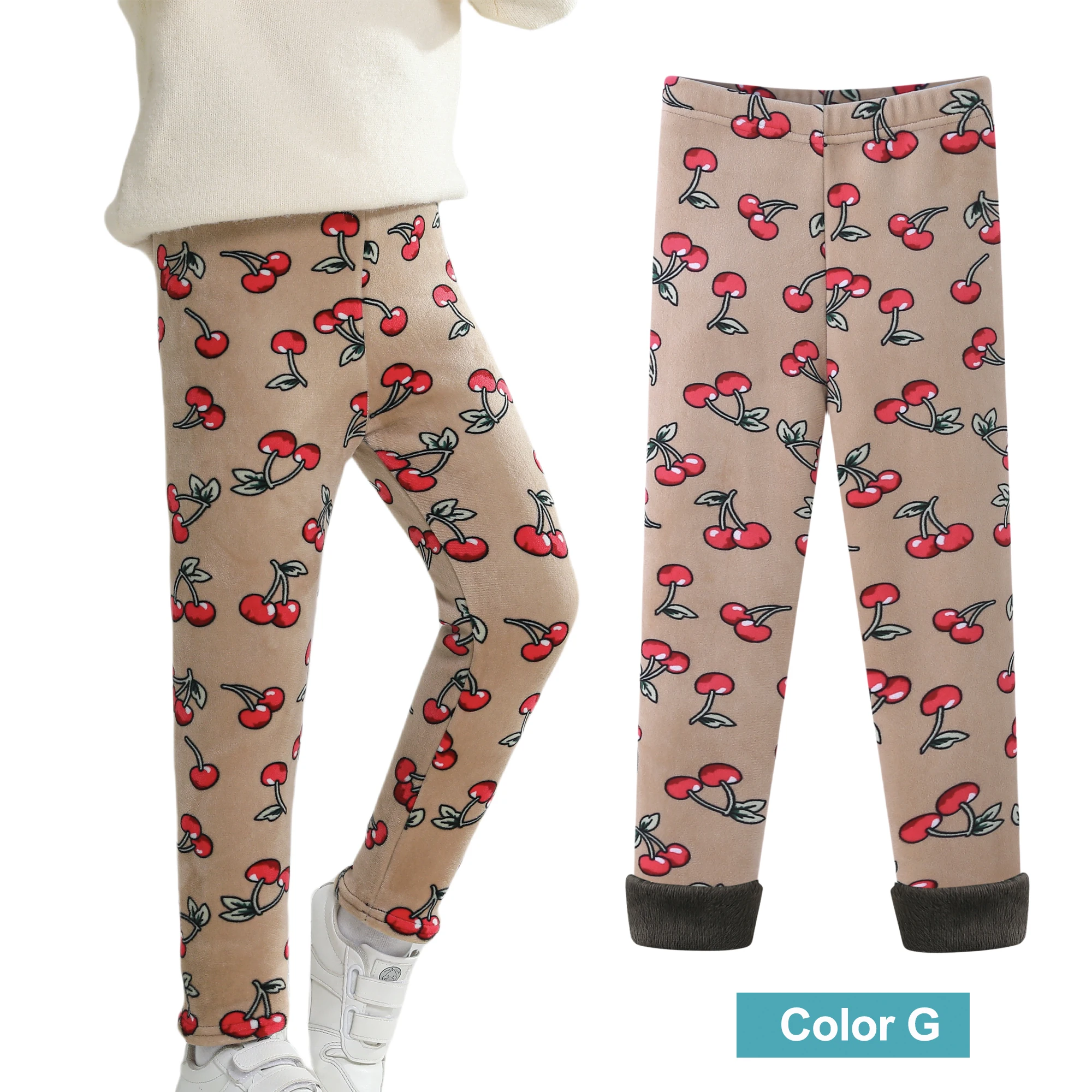 SheeCute Mädchen Winter Warme Hosen Kinder Fleece Gefütterte Leggings für 3-11 Jahre SCW8101