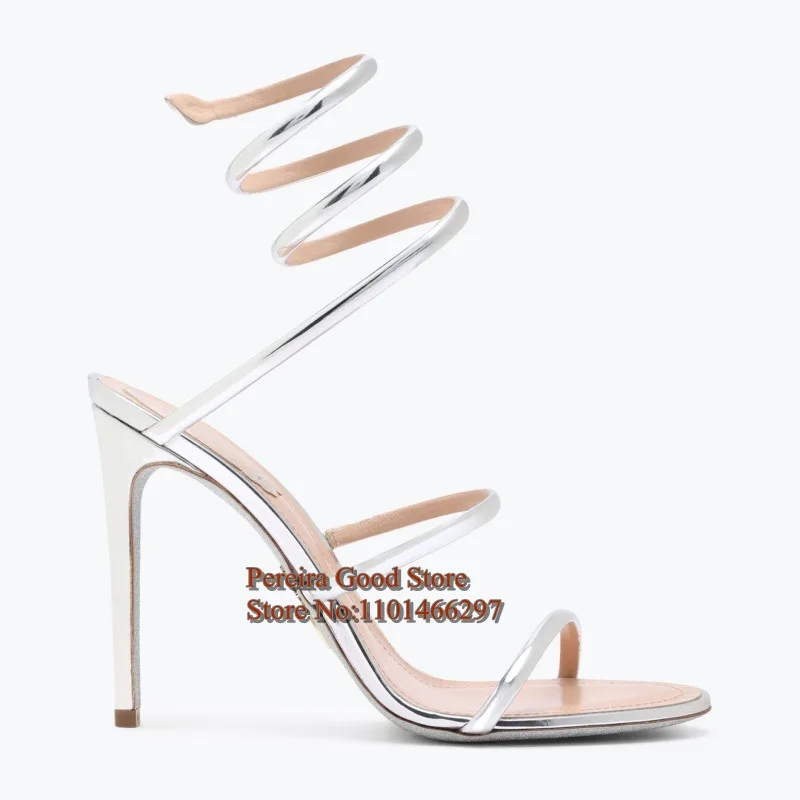 Round Toe Surround Straps Women Sandals Big Size Female Summer Dress Shoes Black Red Lady Modern Footwears