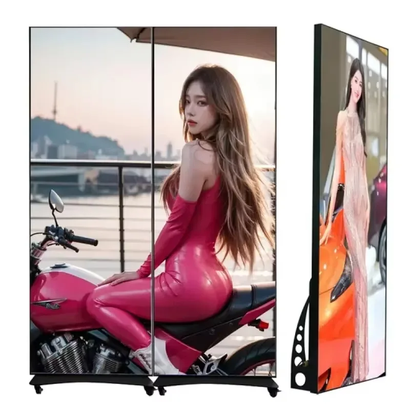 Standing LED Poster Display High Definition Advertising Signage Indoor Commercial Digital Screen