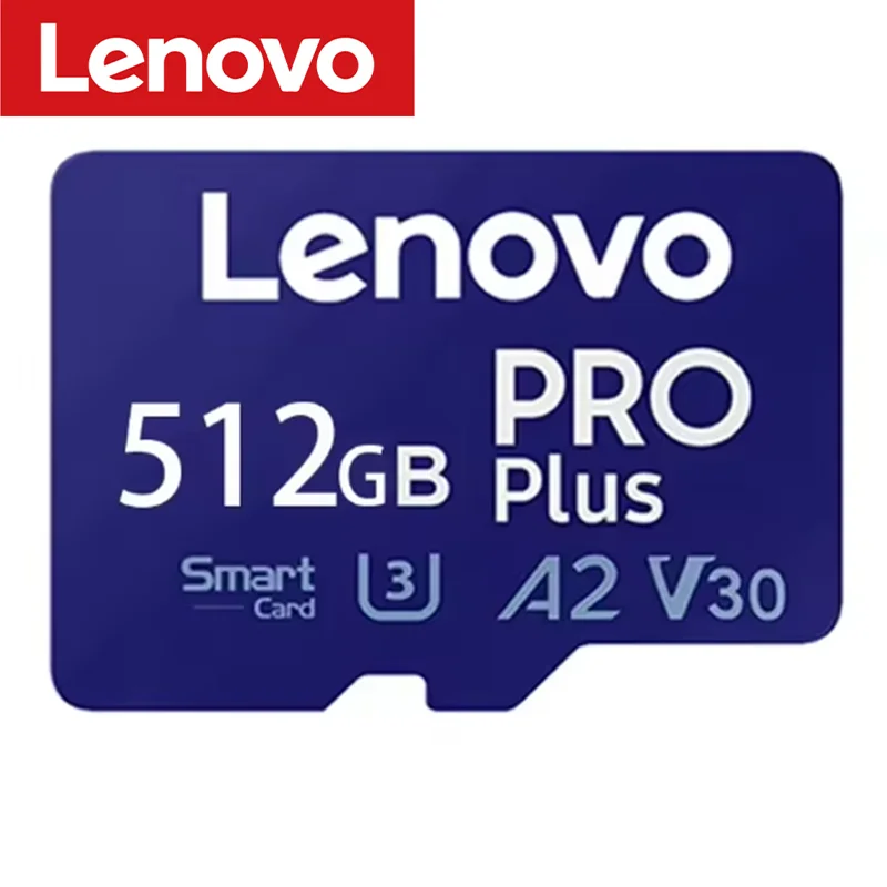 Lenovo 2026 Hochgeschwindigkeits-Micro-TF-SD-Karte Speicherkarte 512GB 256GB Klasse 10 TF-Flash für Drohne iPhone Auto-Kamera Cartao De Memoria