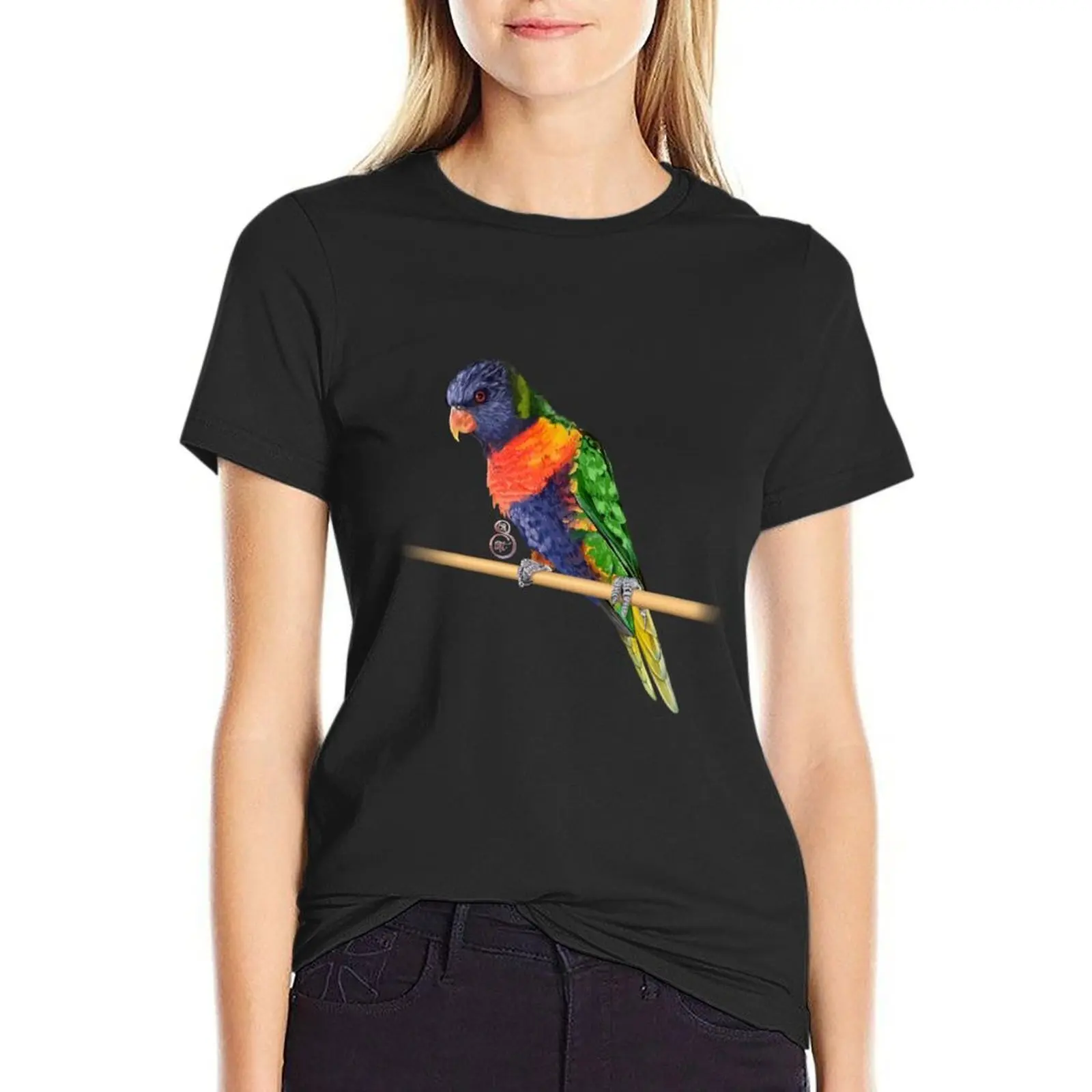 

Rainbow Lorikeet T-Shirt funnys plus sizes Blouse tshirts woman