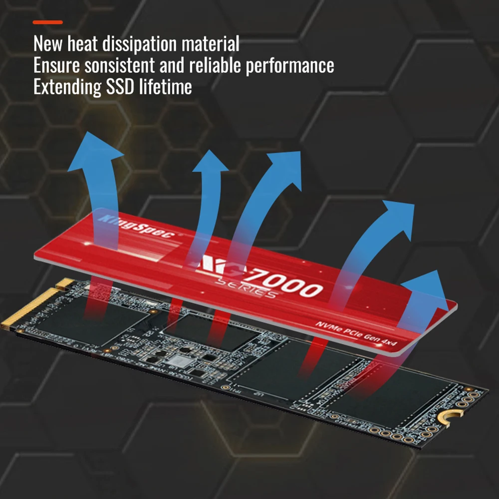 KingSpec M.2 PCIe4.0 SSD 512GB 1TB 2TB 4TB M2 PCIe 4.0