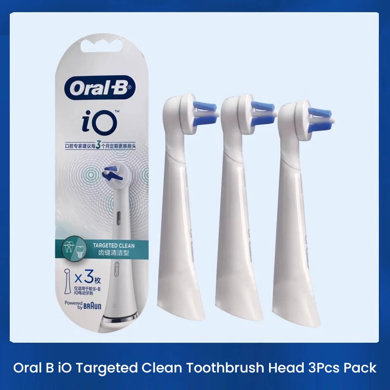 Original Brush head for Oral B iO 2/3/4/5/7/8/9 Electric Toothbrushes Designed for Teeth Deep Clean Remove Tooth Stains