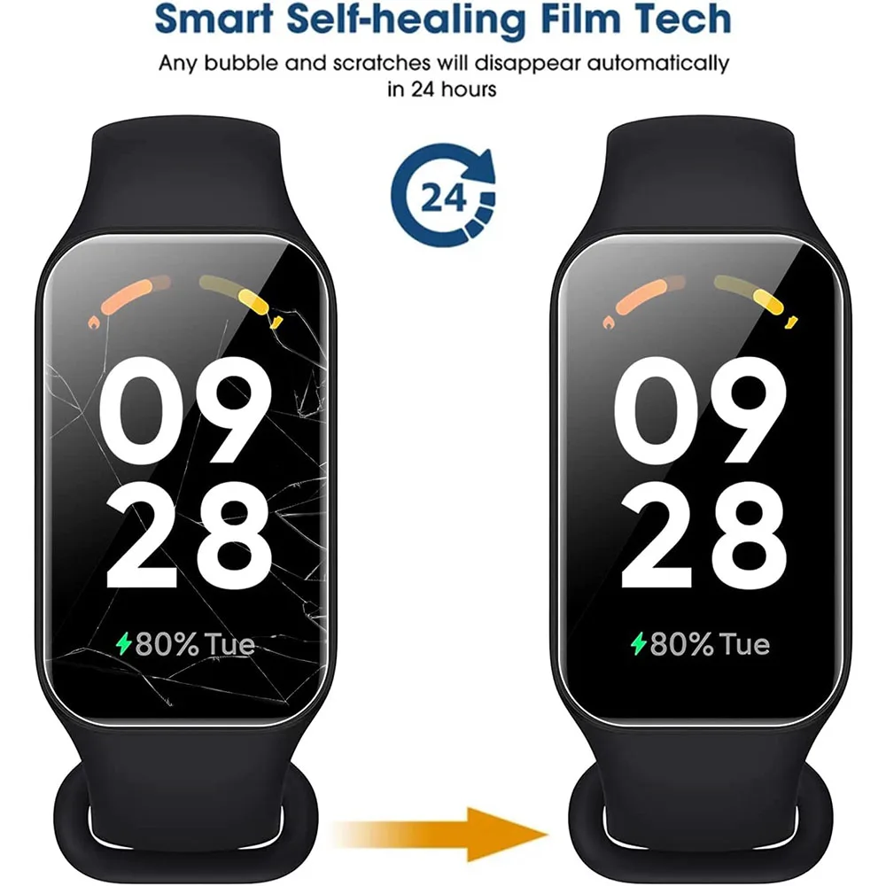 BEHUA 화면 보호기 클리어 HD 하이드로 겔 보호 필름 액세서리 Redmi 밴드 2 밴드 2 스마트 워치 팔찌 액세서리