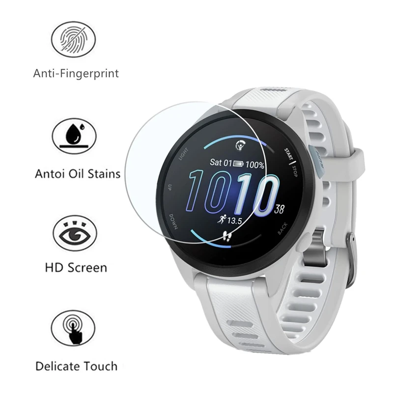 Gehärtetem Glas Für Garmin Forerunner 165 165 Musik HD Anti Scratch Screen Protector Für Garmin Forerunner 165 Schutz Film – Detail 7