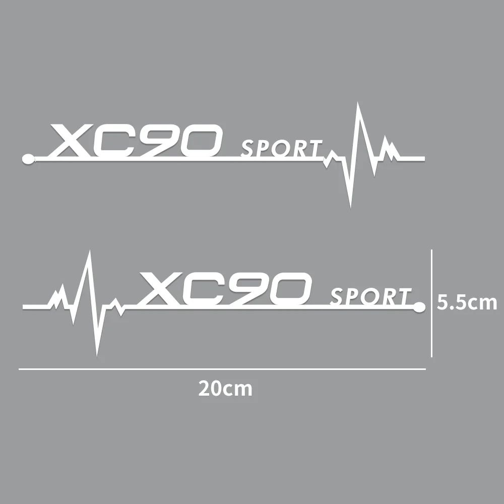 2PCS Creative Car Side Window Decor Stickers for Volvo Rdesign T6 AWD S40 S60 S90 XC40 XC 60 XC90 V40 V50 V60 V70 V90 Accessorie
