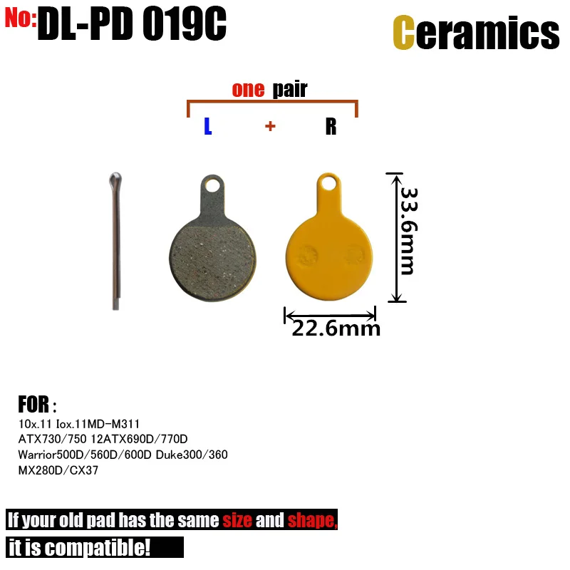 DELT 4 أزواج من وسادات فرامل قرص الدراجة من السيراميك، لـ 10x.11، Iox.11، MD-M311،2011، Mountain، MTB، BIKE، أجزاء