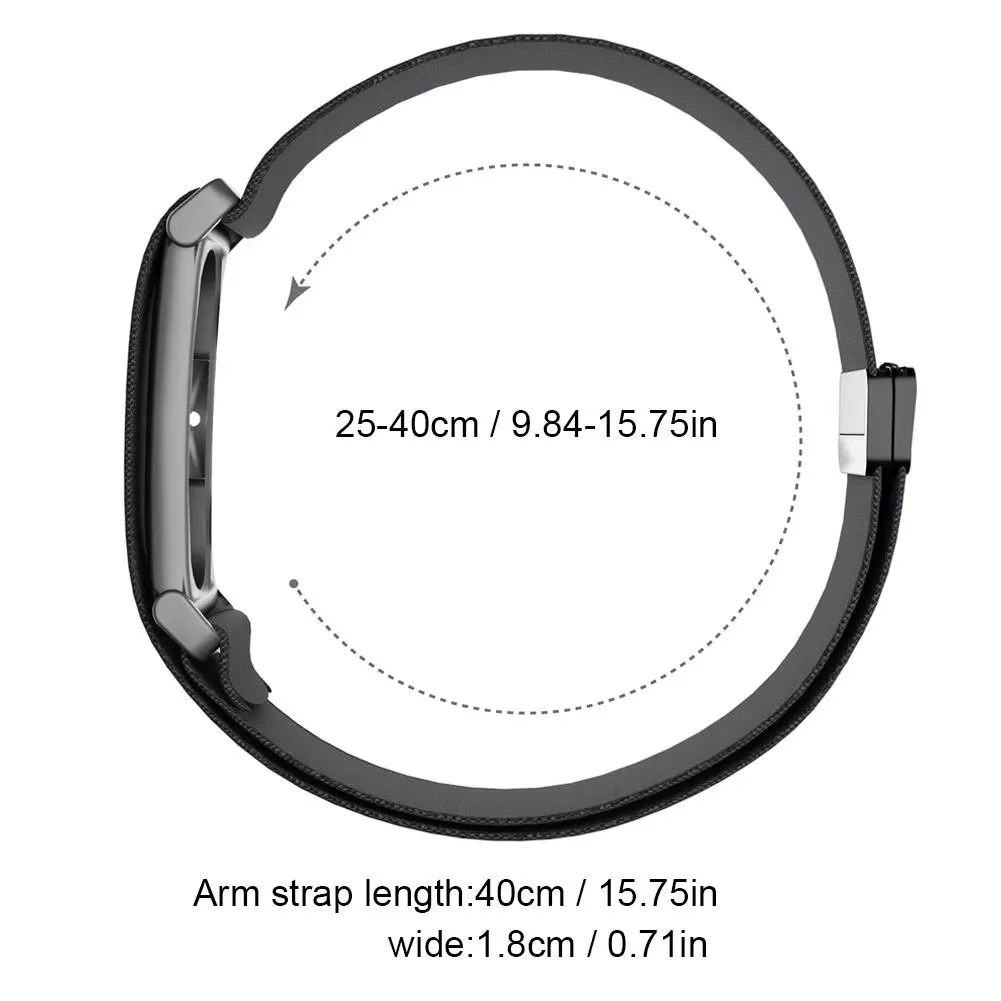 Nylon Biceps Arm Replacement Watch Strap for Fitbit Air Adjustable Sport Fitness Tracker Wristband for Workout Running