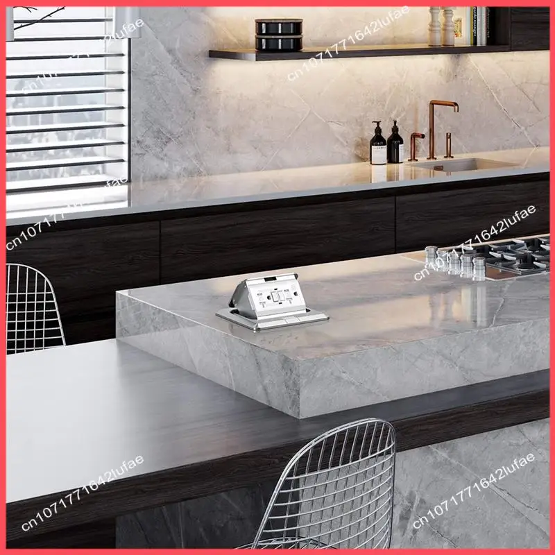 

B52C 1 PCS Up Floor Outlet Covers Box Durable With 20 Amp Stainless Steel GFCI Tamper/Weather Resistant Receptacle Outlet US