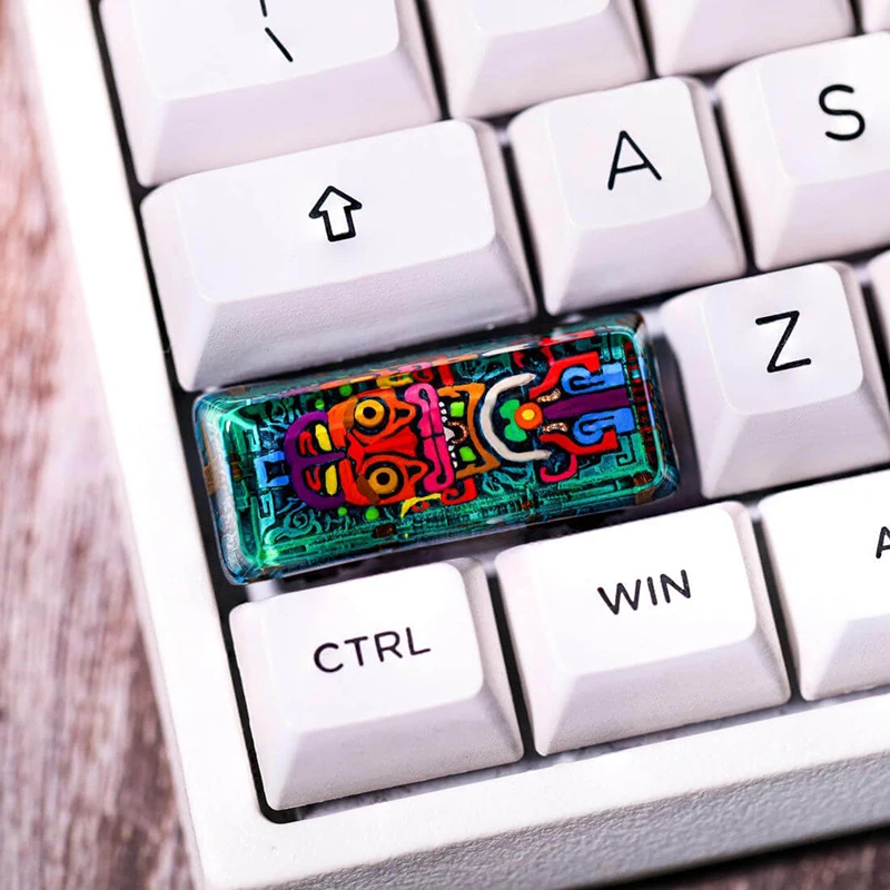 Organism Resin Keycap Creactive Art Keyboard Decoration Totem Figure Theme 3D Landscape Replaceable Keyboard Keys