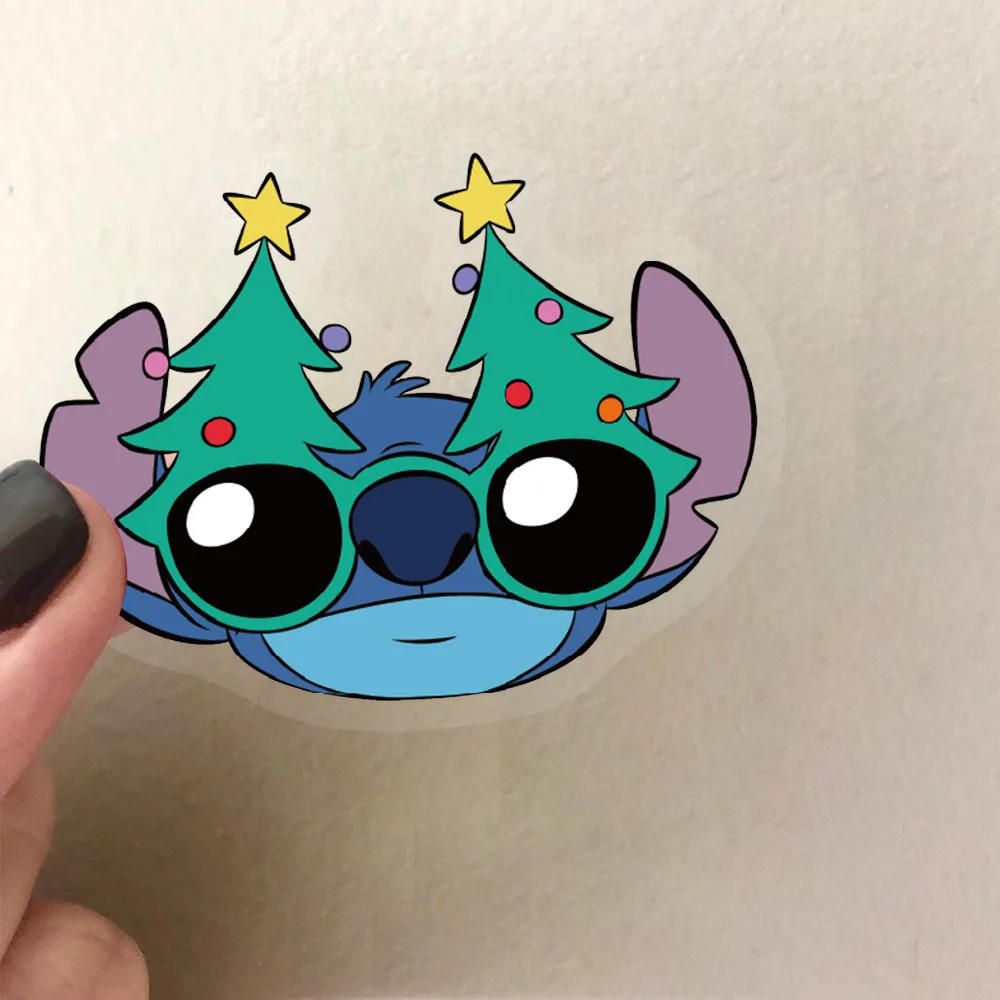 10/30/50 SZTUK Urocze Naklejki na Szczudła Lilo & Stitch Kreskówka Naklejka Anime Graffiti Transparentna Dekoracja Muzyka Zabawki dla Dzieci Laptop Telefon