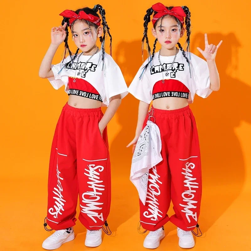 子供のヒップホップストリートダンス服,社交服,10代のステージ衣装,ジャズダンスのコスチューム