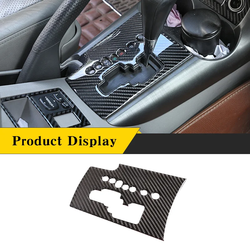 

For Toyota RAV4 2006-2012 Real Carbon Fiber (Soft) Auto Center Control Gear Shift Panel Cover Car Interior Accessories Sticker