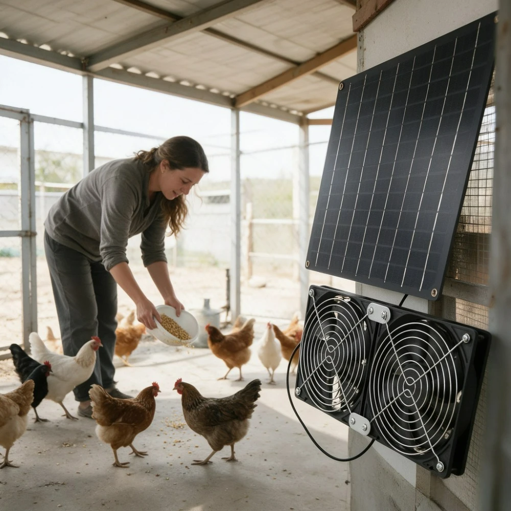 dual-solar-vent-cooling-fan-20w-solar-panel-low-noise-high-air-volume-exhaust-fan-for-chicken-coop-dog-kennel-greenhouse-shed