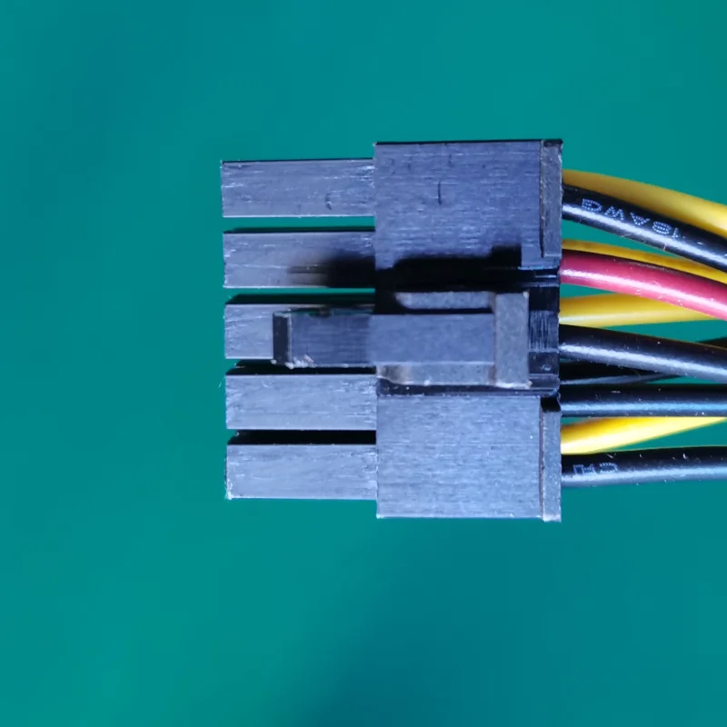 0.5M 10P إلى المزدوج 8pin 18AWG كابل محول لخادم Dell Graphics7PIN 8PIN سيامي تسلا GPU كابل فاصل إمداد الطاقة