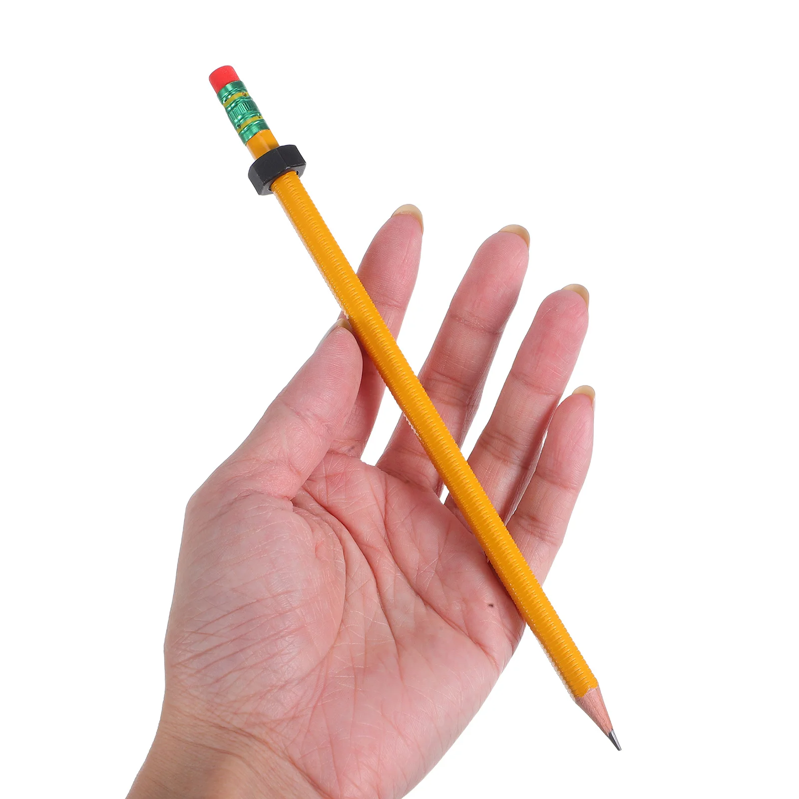 10 قطعة أقلام تململ للأطفال البالغين الخيوط انزلاق الجوز خشبية الميكانيكية قلم رصاص مريح الإجهاد تخفيف الرسم الحسي #1