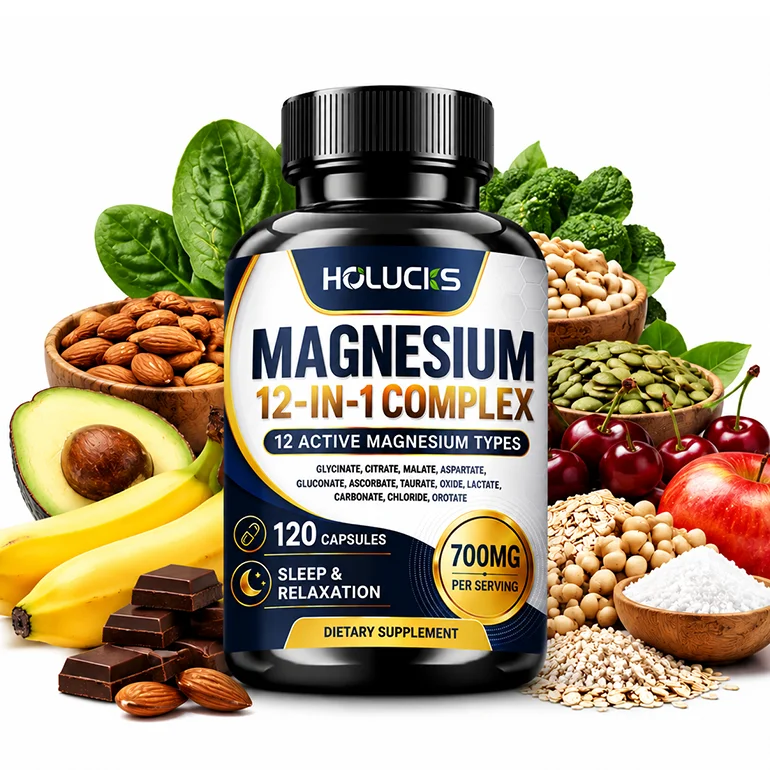 Magnesium Capsules, with 1000mg Citrate, Support Relaxation, Relieve Fatigue, Cardiac Health, Daily Vitality for Men & Women