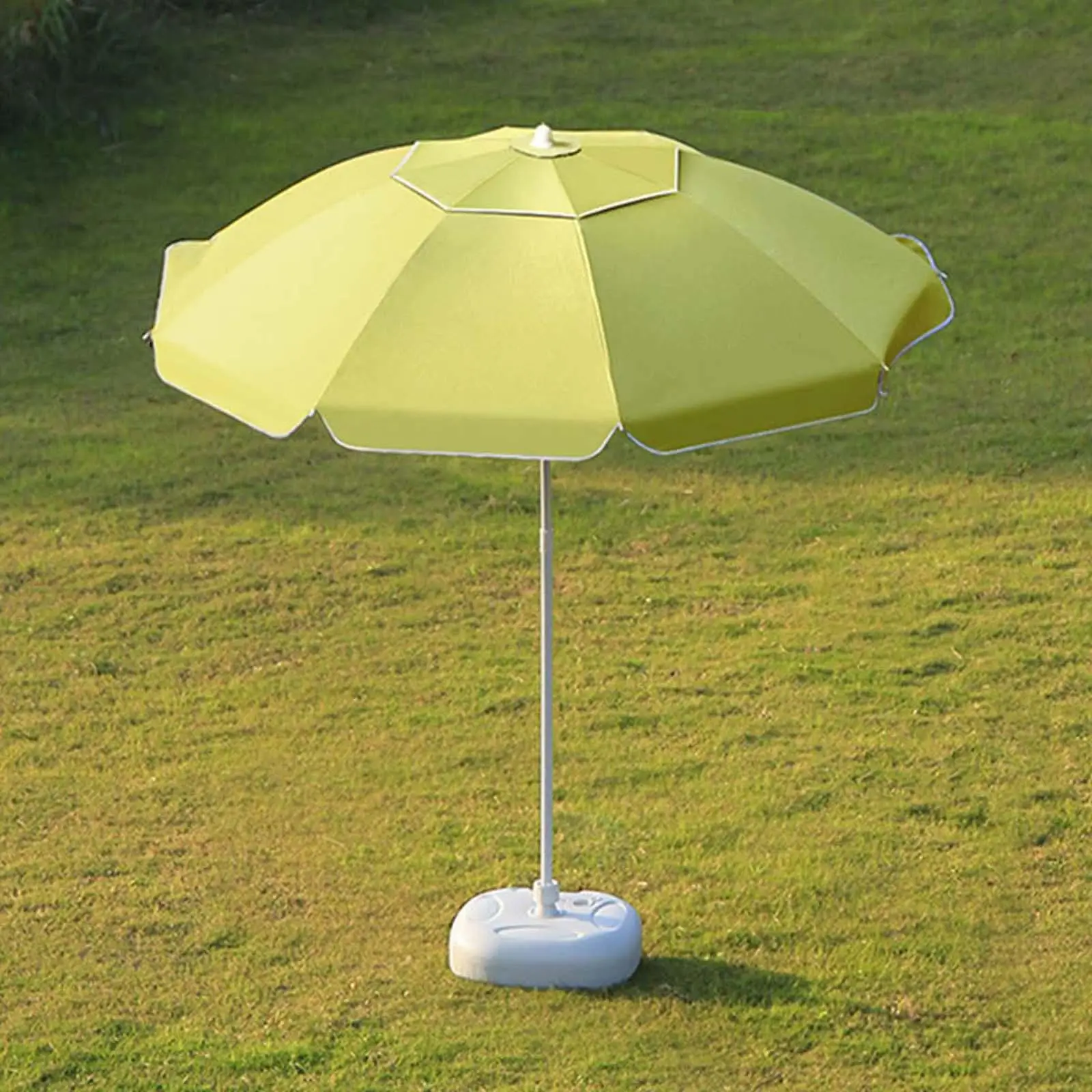 Outdoor Umbrella Stand Holder Heavy Duty Plastic Refillable Base Support for Patio Garden Beach Balcony