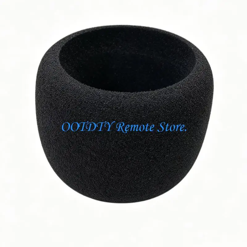 Black Foam Microphone Cover for Seiren V2 X Mic for Online Teaching Meeting Use