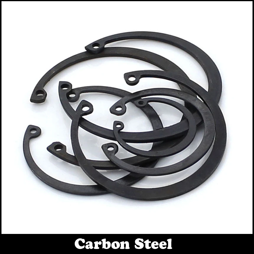 

M20 M22 M24 Carbon Steel Mn65 Spring Washer DIN472 C Type Snap Retaining Ring For 20mm 22mm 24mm Inside Internal Shaft Circlip