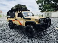 Semi-trailer Short Trailer Buggy Conversion Hopper Trunk with Tires and Fender for RC Cars MN-82