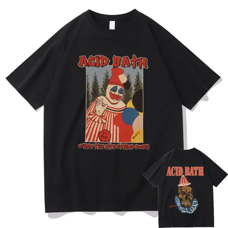 Acid Bath When The Kite String Pops Album Graphic Print T-shirt Men Women Vintage Gothic Rock Tshirt Male Hip Hop Oversized Tees