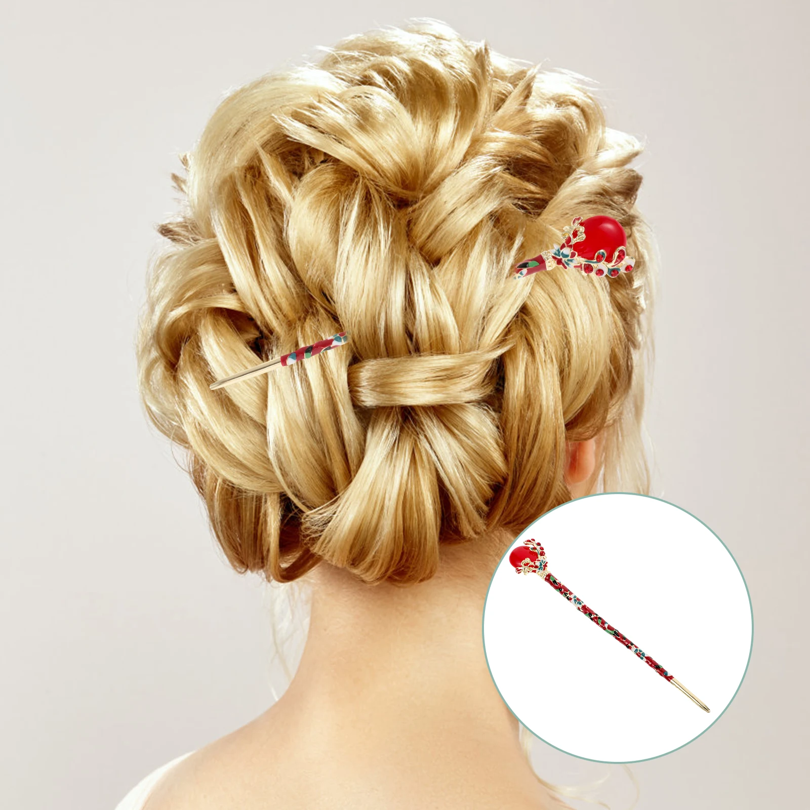 

Chinese Hairpins Vintage Pins Bun Accessories Durable Material Hanfu Style Hair Sticks Chignon Decorative Ladies