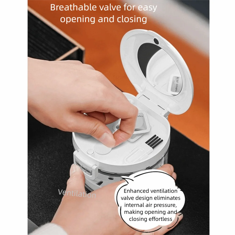 

Double Layer Orthodontic Retainer Box Leak-proof Magnetic Cap Denture Soaking Cup with Cleaning Brush Portable