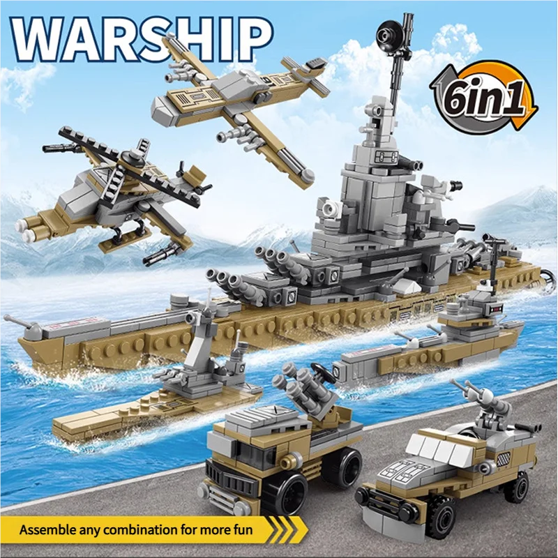 

Misouri Battleship Building Set | Highly Detailed & Collectible Military Model for Teens, Boys | Fun STEM Engineering Project
