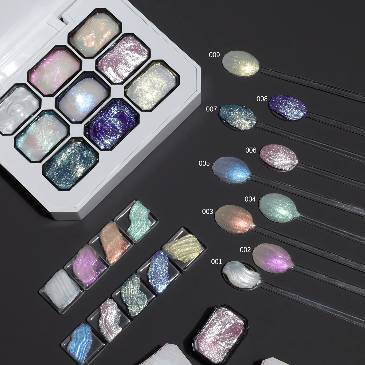 

Гель-лак для ногтей с 9 сетками, зимний гель с текстурой Авроры Русалки, без протирания, перламутровый блеск, фантазия, 3D гель-лак для дизайна ногтей, деко