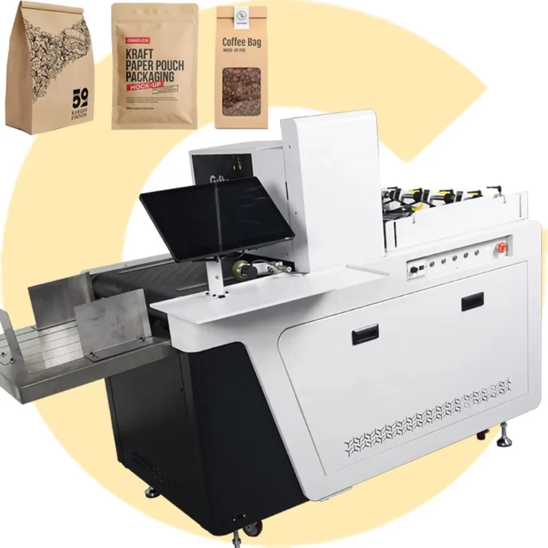 High Quality Dye Ink Single-Pass Printer  Standup Pouch Paper Bag Cardboard High-Speed All-In-One Machine