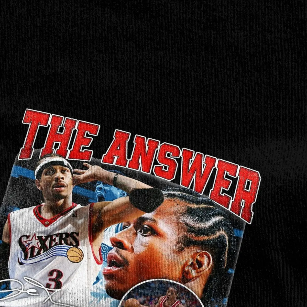 Man T-Shirt Allen Iverson T Shirts Fashion iverson Summer Tee Shirt Y2K Funny Custom Logo Cotton Tops Plus Size 6XL