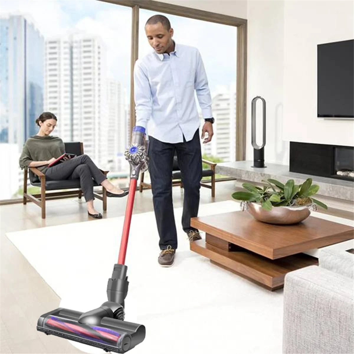 

Новая турбинная щетка для Dyson V6 DC58 DC59 DC62 DC72, моторная щетка, пылесос с высоким крутящим моментом, электрическая головка с прямым приводом