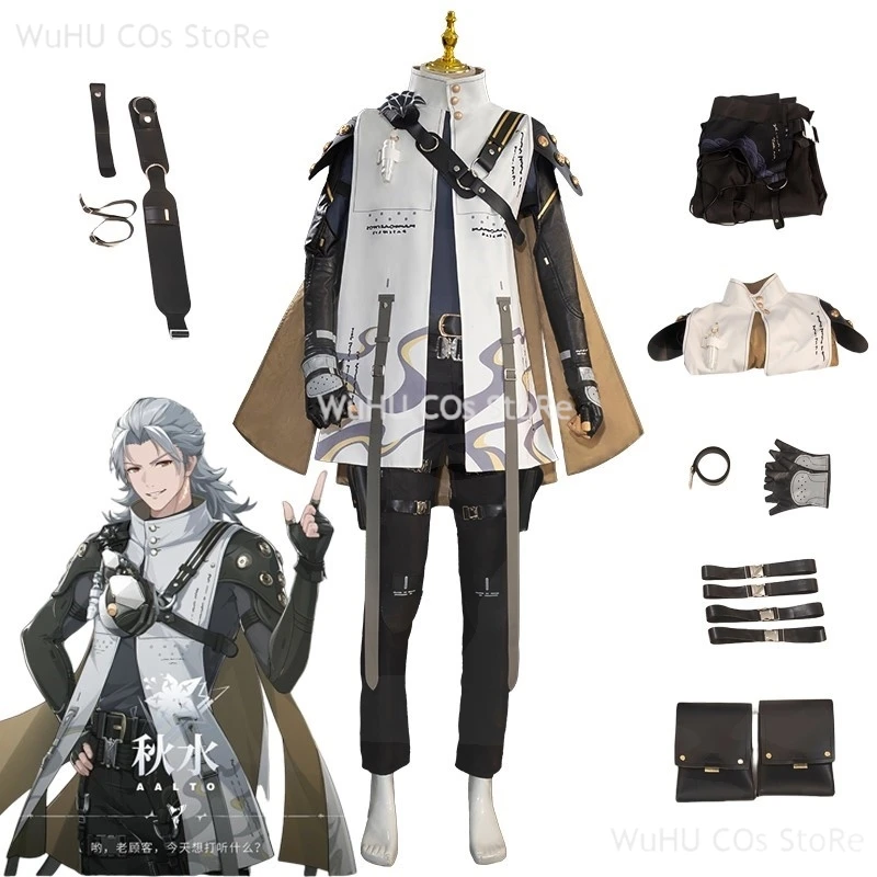 Game Wuthering Waves Intelligence Merchant Aalto Cosplay Costume Cos Game Men Party Uniform Hallowen Play Role Clothes Clothing