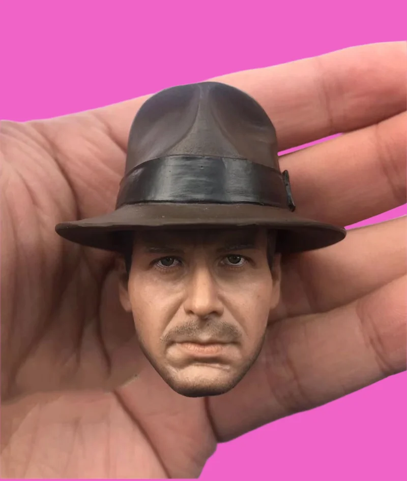 1/6 ชายสหรัฐฯ Harrison Treasure Head ประติมากรรมแกะสลักหมวกสําหรับตัวเลขการกระทํา 12 นิ้ว DIY Collection