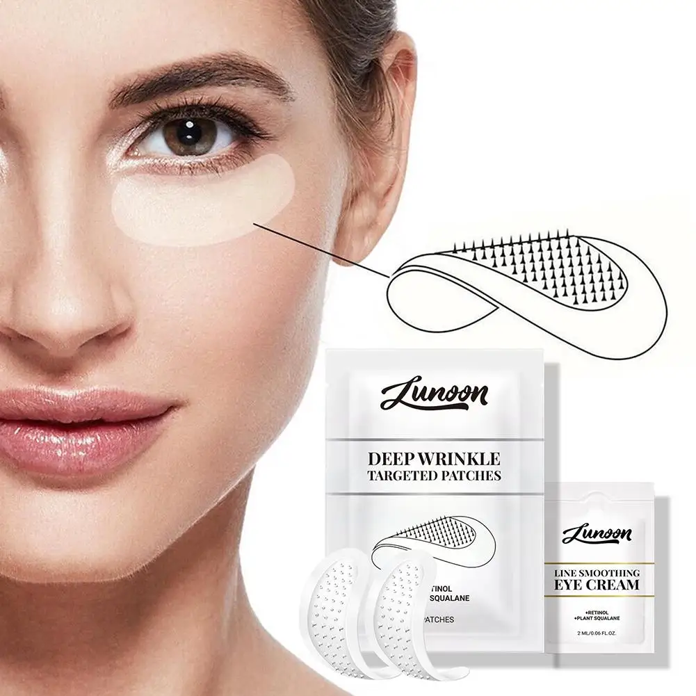 

Serum Infused Microneedle Eye Patches Mask For Anti Wrinkle Aging Dark Circles Moisturizing Under Eye Gel Pads Skin Care B2Y5