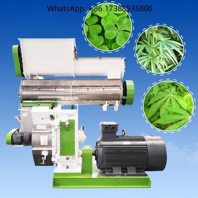 hot Professional Customized Cassava Leaf Hemp Alfalfa Grass Pelletizer with Ce Certified