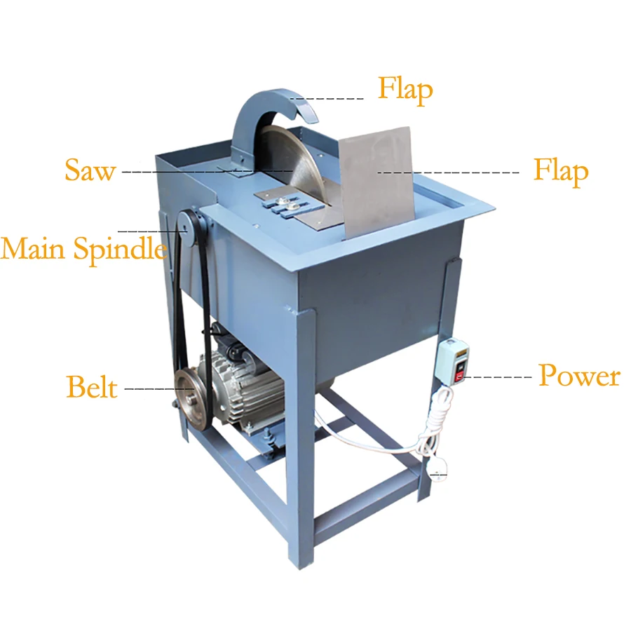 12 Inch Jewelry Equipment Manual Stone Cutting Machine Gem Gemstone Lapidary Cutting Machine for Jade Agate Amber