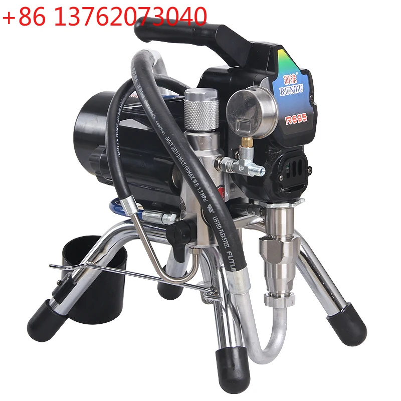 

220V electric high-pressure airless spray paint machine 110V handheld plunger DIY latex paint power spray gun