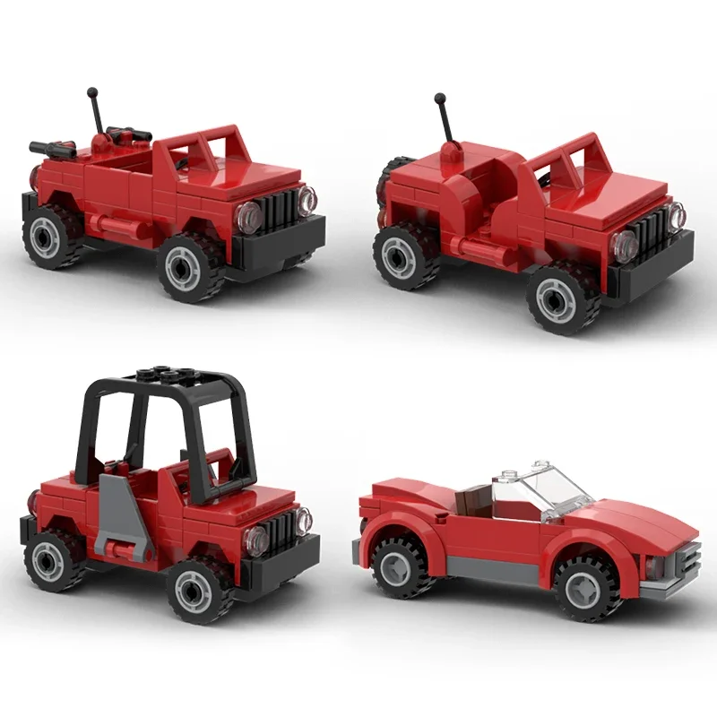 MOC-City Vehicle Model Building Blocks, atualizado Hill Climber, Tecnologia Automóvel, Tijolos Modulares, Brinquedos de Montagem DIY, Presentes de Natal