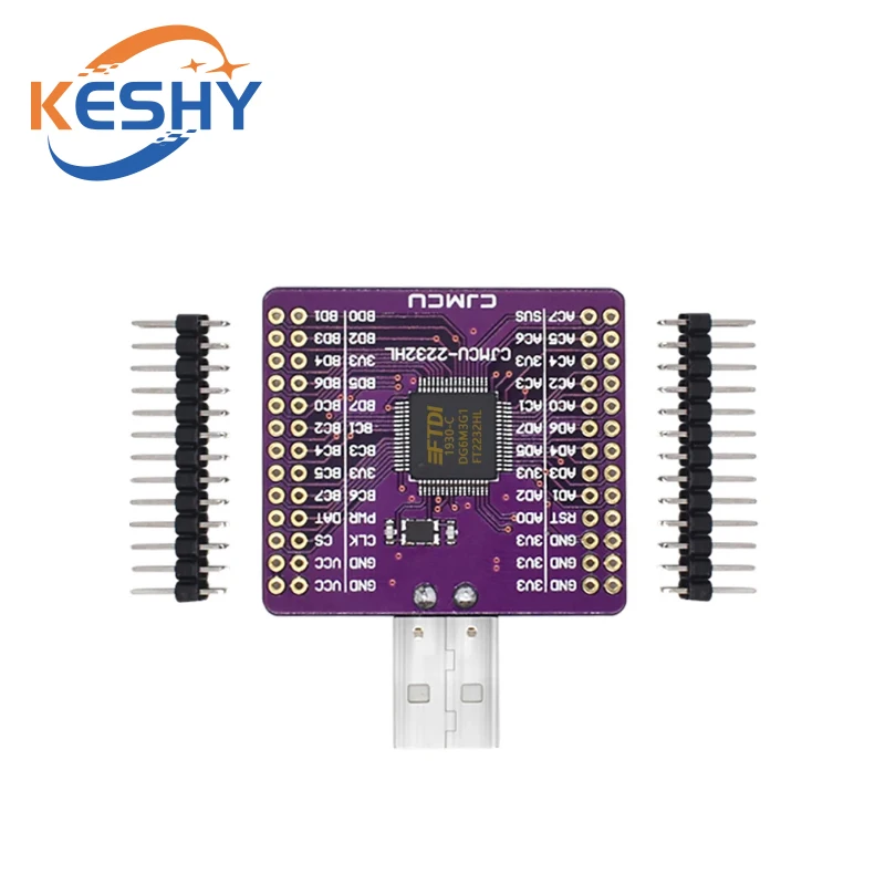 MCU-2232 FT2232HL USB TURN UART/FIFO/SPI/I2C/JTAG/RS232 Module External Memory